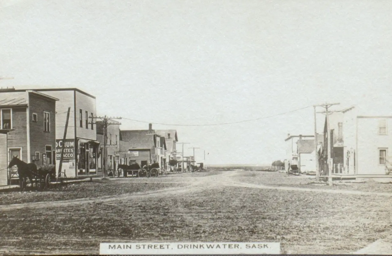 Main Street, Drinkwater, about 1912